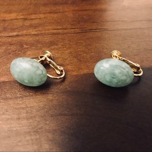 Vintage Aventurine Gemstone Earrings
